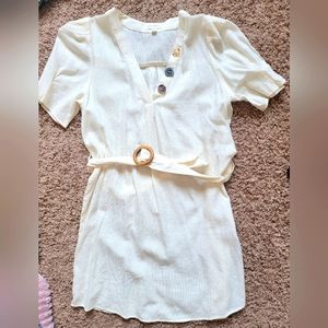 Never worn Boutique cream colored dress